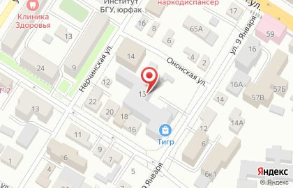 Лагманная на улице 9 Января на карте