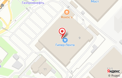 Сеть торговых комплексов Лента в проезде Энергетиков на карте