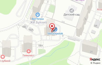 Ветеринарная клиника Vetuchastok.ru на карте