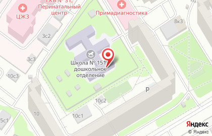 Школа №1514 с дошкольным отделением на улице Академика Челомея, 10а на карте
