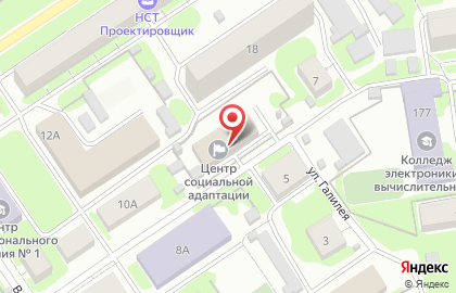 Социальная гостиница Областной комплексный центр социальной адаптации граждан в Заельцовском районе на карте