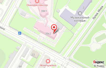 Нижегородский областной онкологический диспансер, ГБУЗ НО на карте