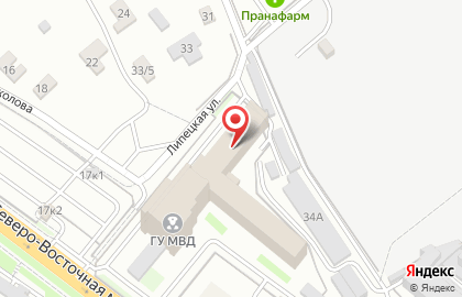 ГУ МВД России по Самарской области на карте