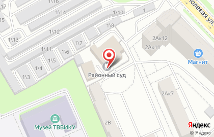 Калининский районный суд г. Тюмени на Полевой улице на карте