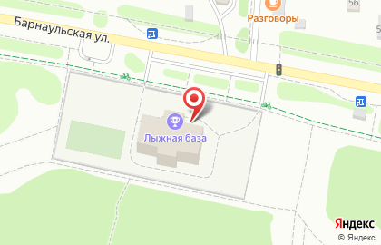 Центр зимних видов спорта на Барнаульской улице на карте