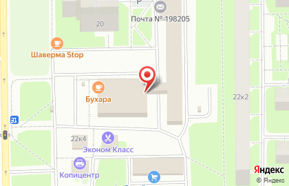 Антипесок СПб на карте