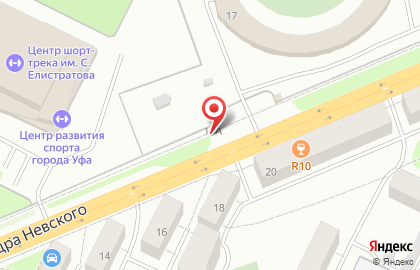Шиномонтажная мастерская на улице Александра Невского на карте