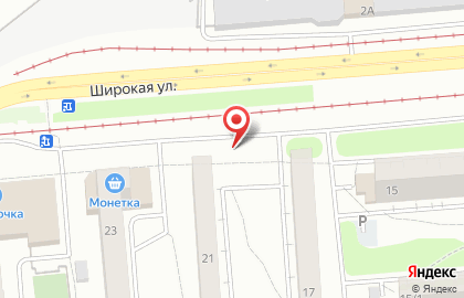 Продовольственный магазин на площади Карла Маркса на карте