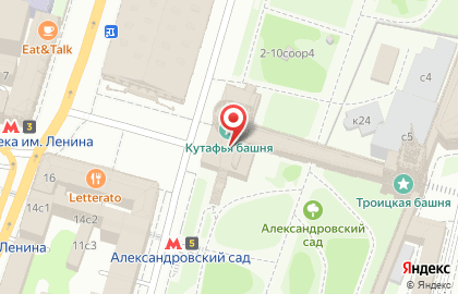 Московский Кремль на карте