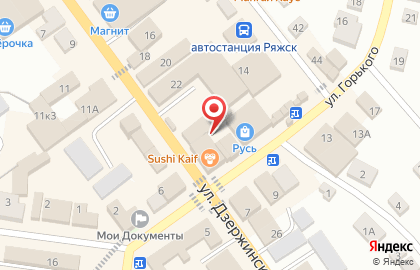 Магазин у дома Бристоль на улице Дзержинского на карте