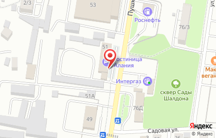 Магазин автокрасок на Пушкинской улице на карте
