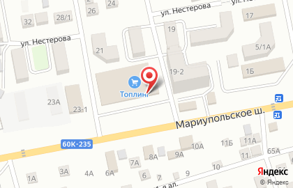 Строительный магазин Топлинг на улице Нестерова на карте