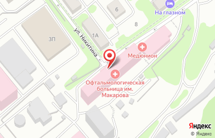 Центр коррекции зрения ПрофиОптик им. Щегольковой Л.Н. на улице Никитина на карте