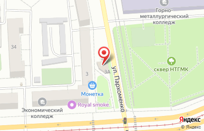 Продуктовый магазин Русский хлеб на карте