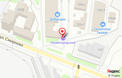 Развлекательный комплекс Нижегородский трактир на улице Смирнова на карте
