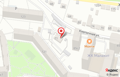 Служба заказа легкового транспорта На 5 на Кирпичной улице на карте