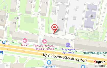 Арсенал на Красноармейском проспекте на карте