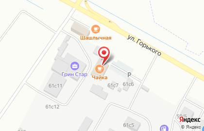 Кафе Чайка в Железнодорожном районе на карте