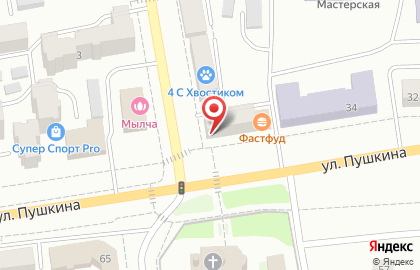 Салон Тамара на улице Пушкина на карте