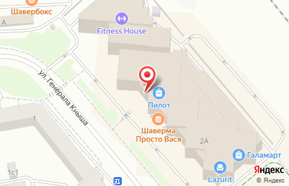 Банкомат ВТБ на улице Генерала Кныша в Гатчине на карте