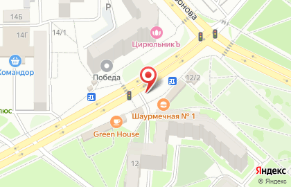 Кафе быстрого питания Chicken dener в Советском районе на карте