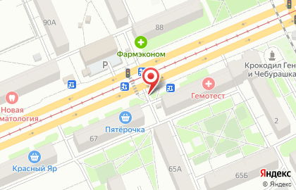 Парус в Кировском районе на карте