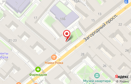 Продуктовый магазин в Санкт-Петербурге на карте