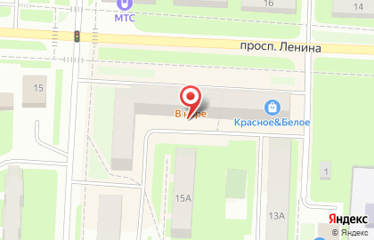 Магазин Красное&Белое на проспекте Ленина на карте