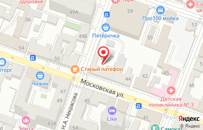 Ортомир на Московской улице на карте