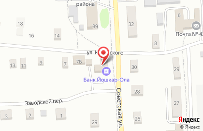 Банк Йошкар-Ола на улице Котовского на карте