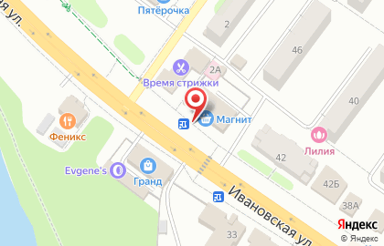 Аптека Забота на Ивановской улице на карте