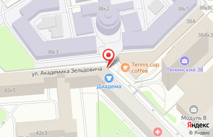 Свадебный салон Диадема на Воробьёвых горах на карте