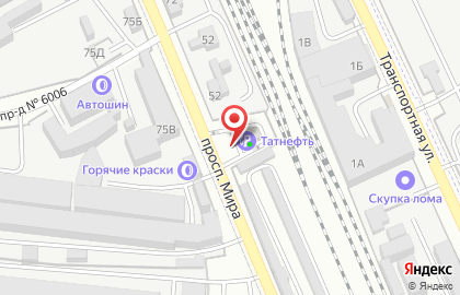 Татнефть на проспекте Мира в Реутове на карте