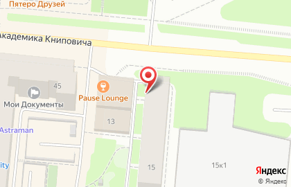 Салон красоты Прованс на улице Академика Книповича на карте