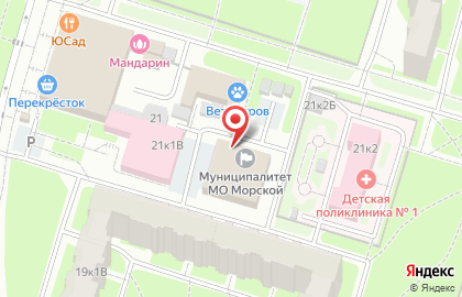 Муниципальное образование Морской округ на улице Кораблестроителей на карте