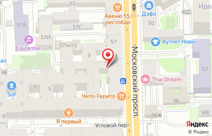 Горячие Туры на Московском проспекте на карте