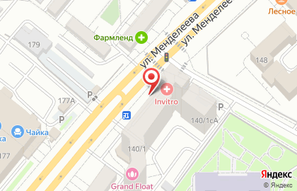 Продовольственный магазин на ул. Менделеева, 140/1 к1 на карте