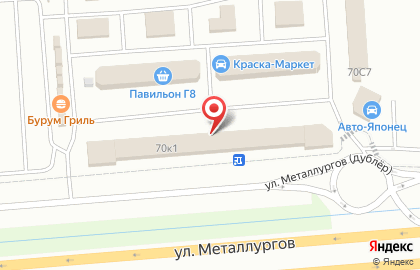 Торговая компания Тепломаркет на улице Металлургов на карте