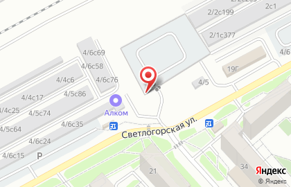 Автостоянка в Красноярске на карте