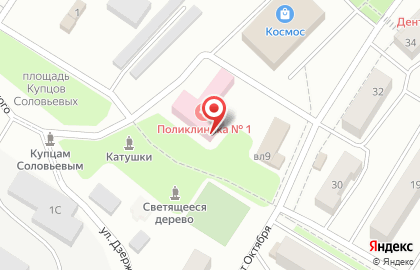 Киржачская районная больница на улице Дзержинского на карте