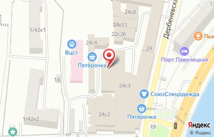 Сервисный центр Софтцентр-м на Дербеневской улице на карте