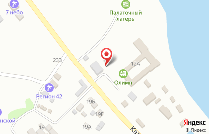 База отдыха Олимп на Катунской улице на карте