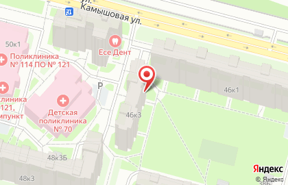 Химчистка Золушка в Приморском районе на карте