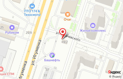 Шиномонтажная мастерская на улице Тухачевского на карте