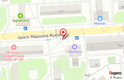 Киоск печатной продукции МК-сервис на проспекте Маршала Жукова, 11 к 1п на карте