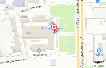 Учебный центр профессионального развития на улице Красной Звезды на карте