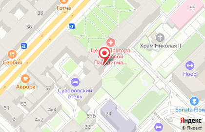 Frette на Суворовском проспекте на карте