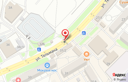 Магазин фруктов и овощей в Советском районе на карте