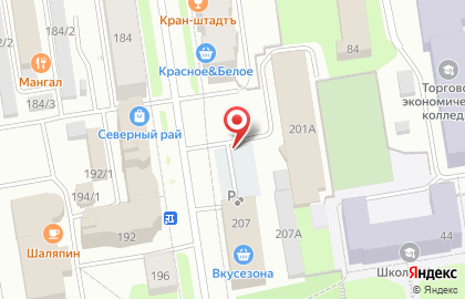 Автостоянка в Сыктывкаре на карте