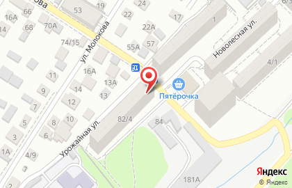 Пансионат Почта России на Урожайной улице на карте